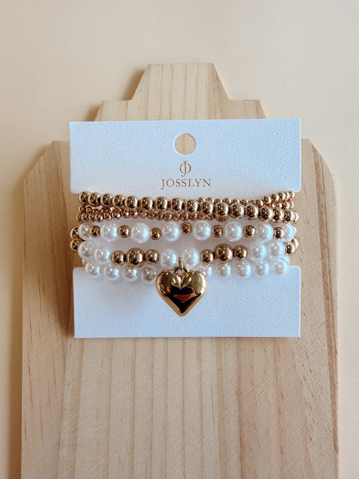 Multilayer bead heart bracelets