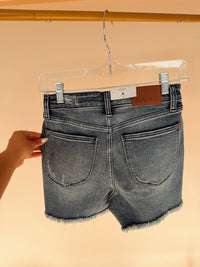 High Waist V Front Shorts W Shield Pockets