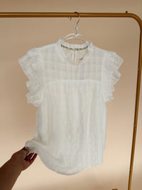 Ruffle Top Off White