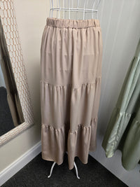 Elastic Waist 3 Tier Skirt- 3 Colors!