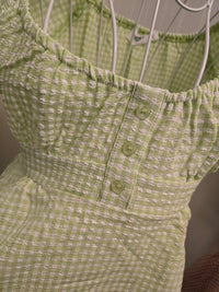 Gingham Scoop Neck Blouse- 2 Colors!