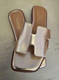 Knit Gold Sandal