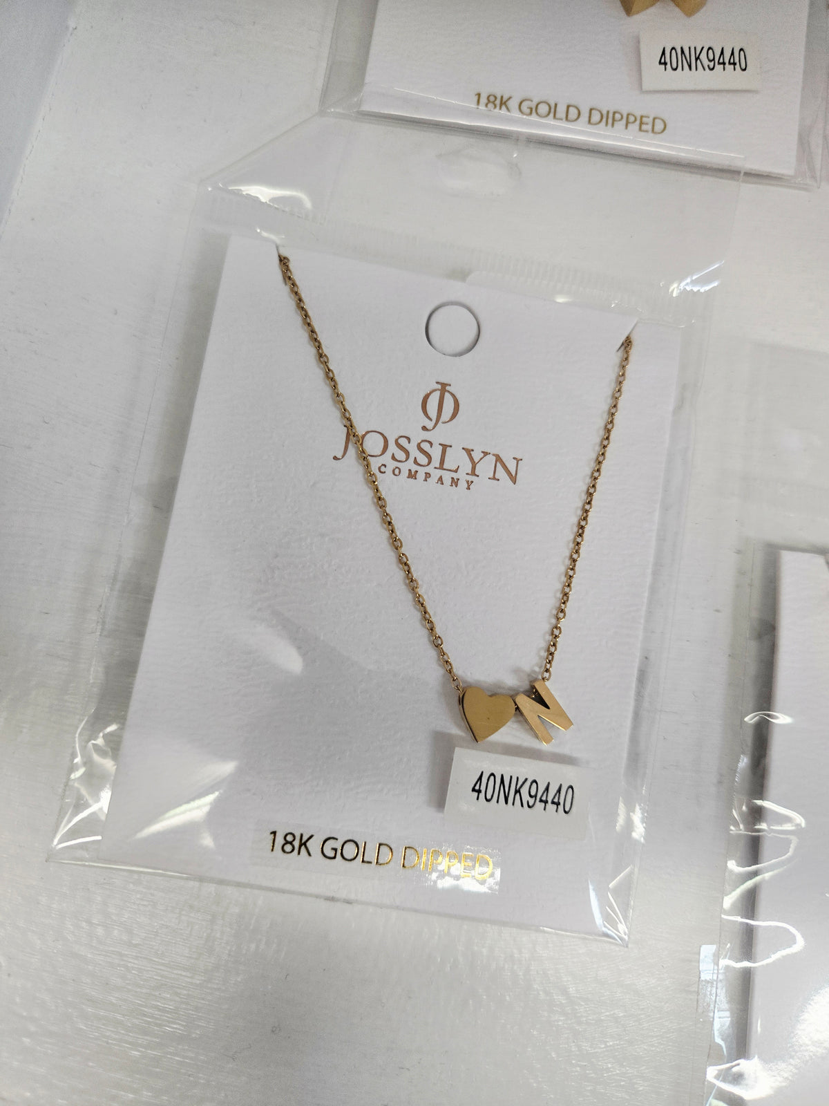 Initial Necklaces in Gold