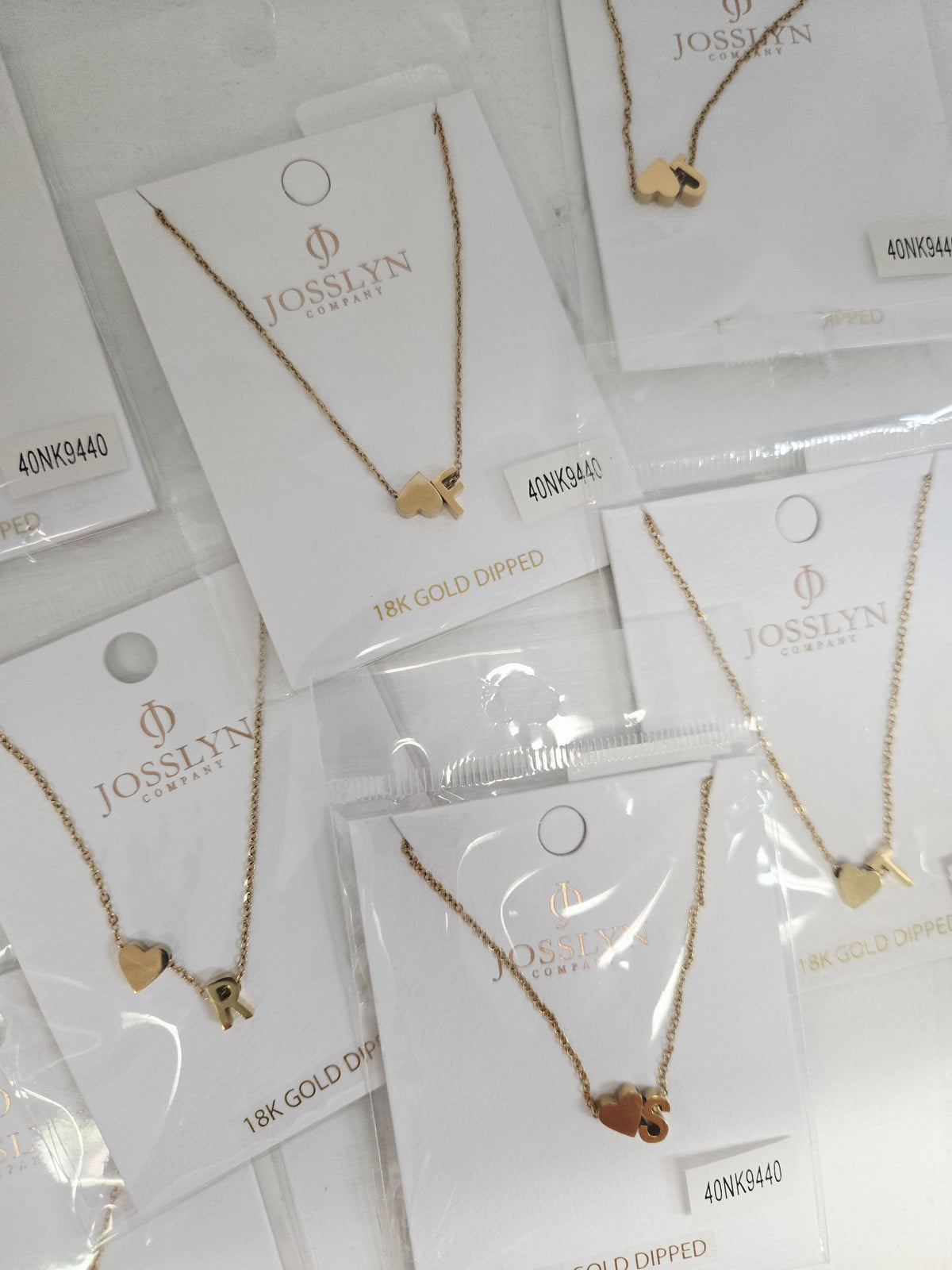 Initial Necklaces in Gold