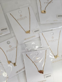 Initial Necklaces in Gold