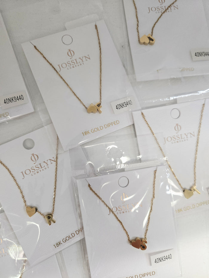 Initial Necklaces in Gold