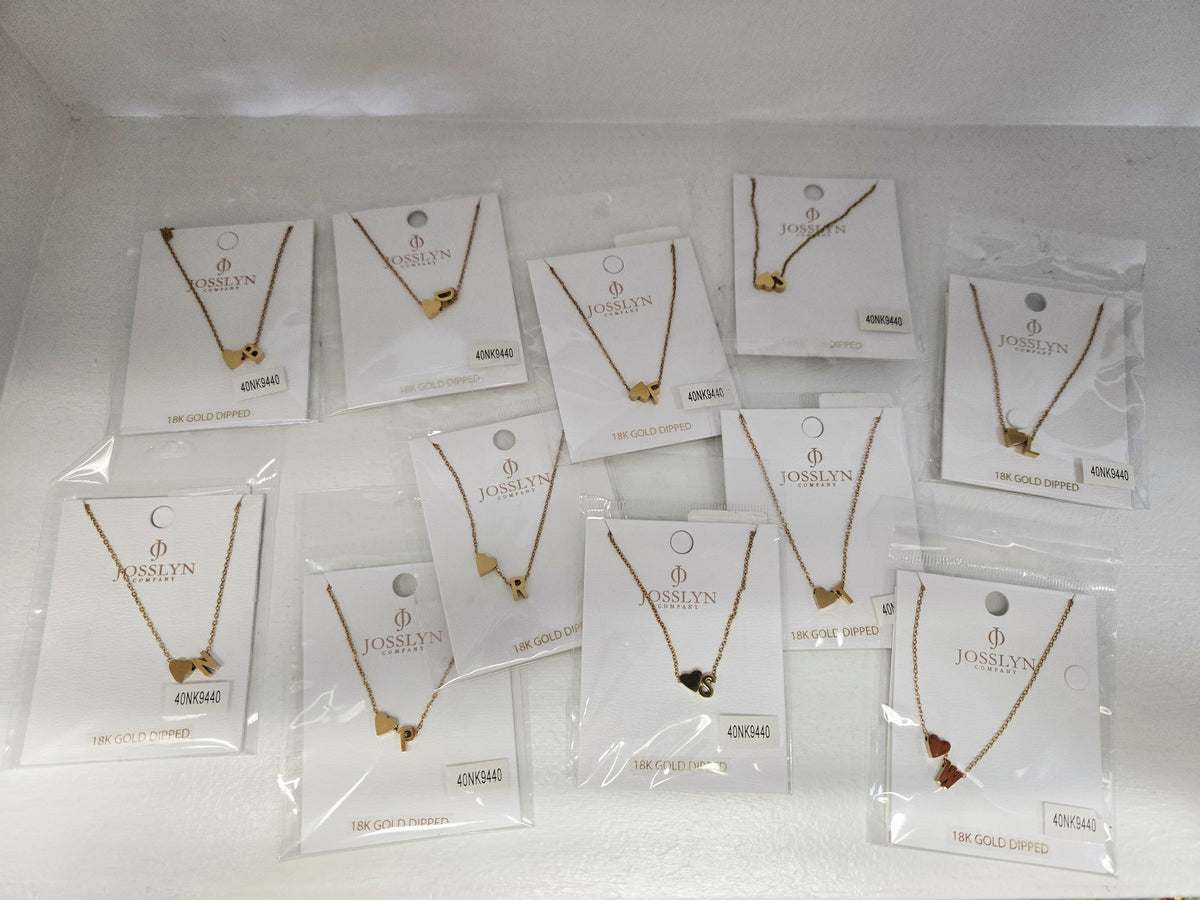 Initial Necklaces in Gold