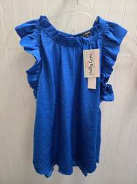 Sleeveless Ruffle Trim Blouse- 2 Colors!