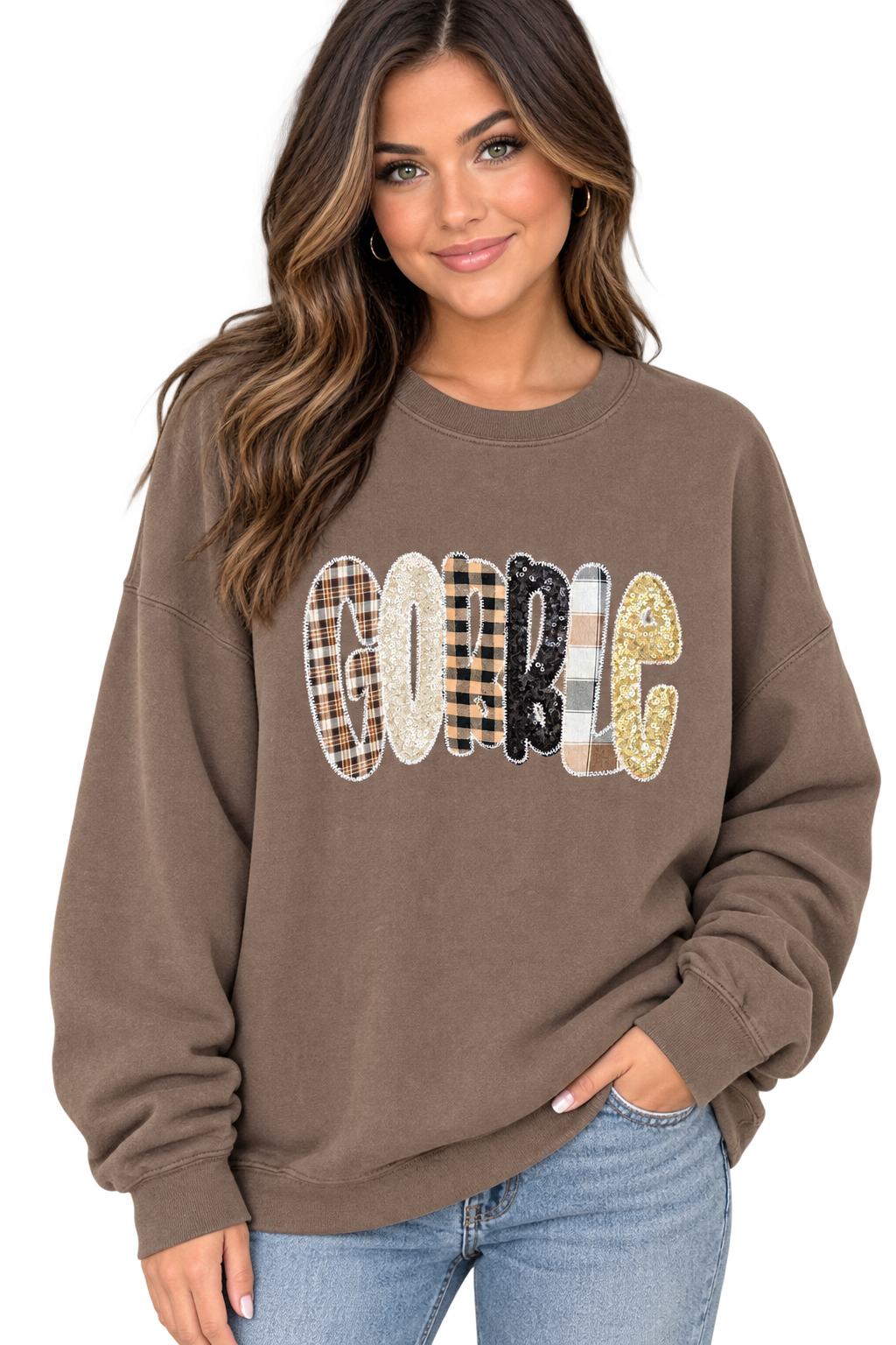 Gobble Sweatshirt in Brown