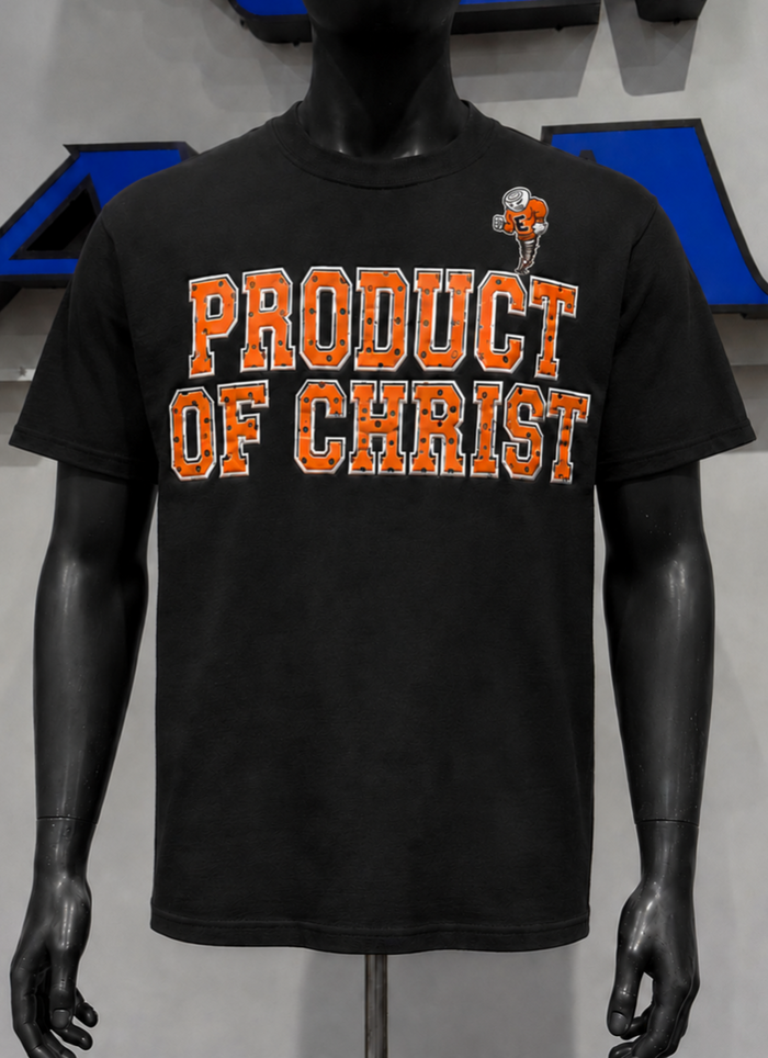 PRE-ORDER (Due in Store Aprox. 6-22-26) Product of Christ Elizabethton Tee with Polka Dots
