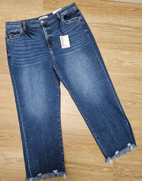 Zenana Medium Wash Crop Jean