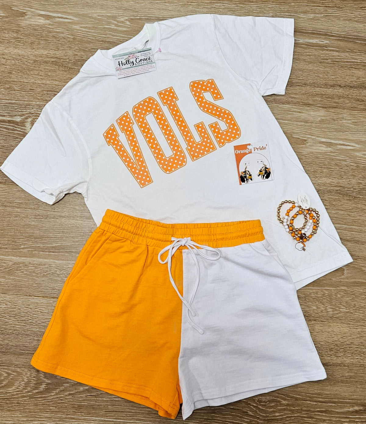 Curvy Vols Polka Dot Tee
