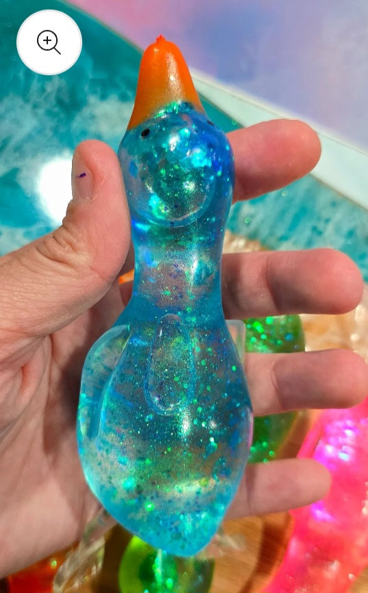 Duck Glitter Maltose Squishy
