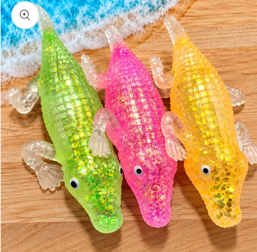 Crocodile Glitter Maltose Squishy