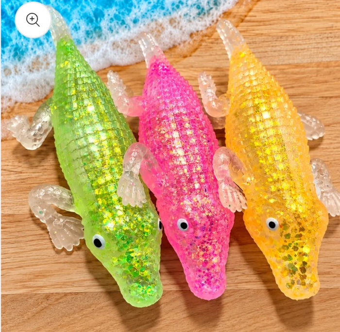 Crocodile Glitter Maltose Squishy