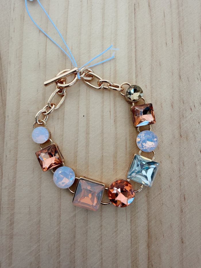 Link Toggle Bracelet Pastel