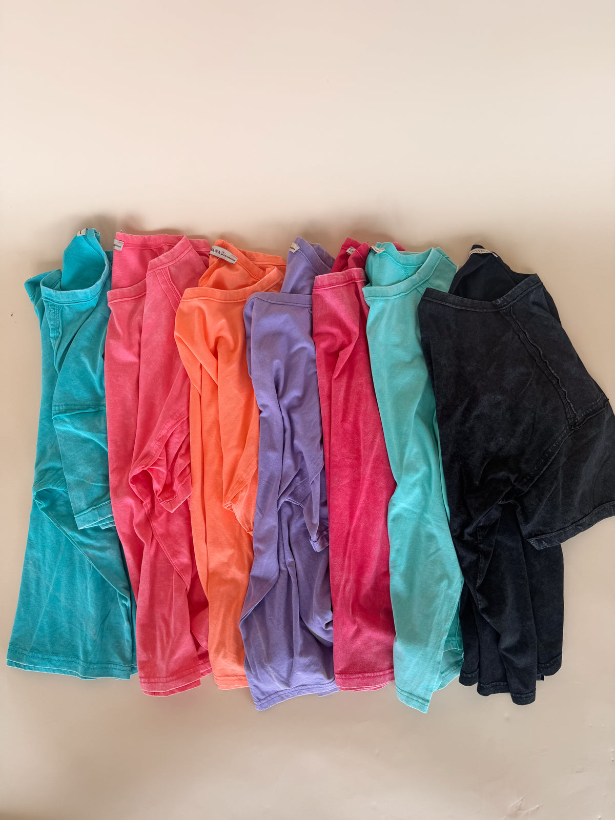 Curvy - Halo Washed Tee - 7 Colors!