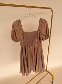 Pleated Bodice SS Dress