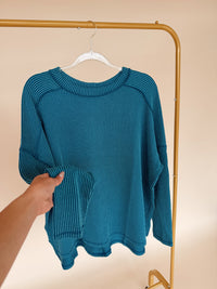 Curvy Long Sleeve Stripe Shirt- 3 Colors!