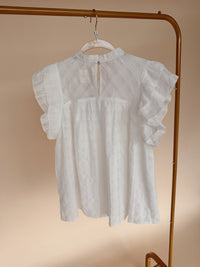 Ruffle Top Off White
