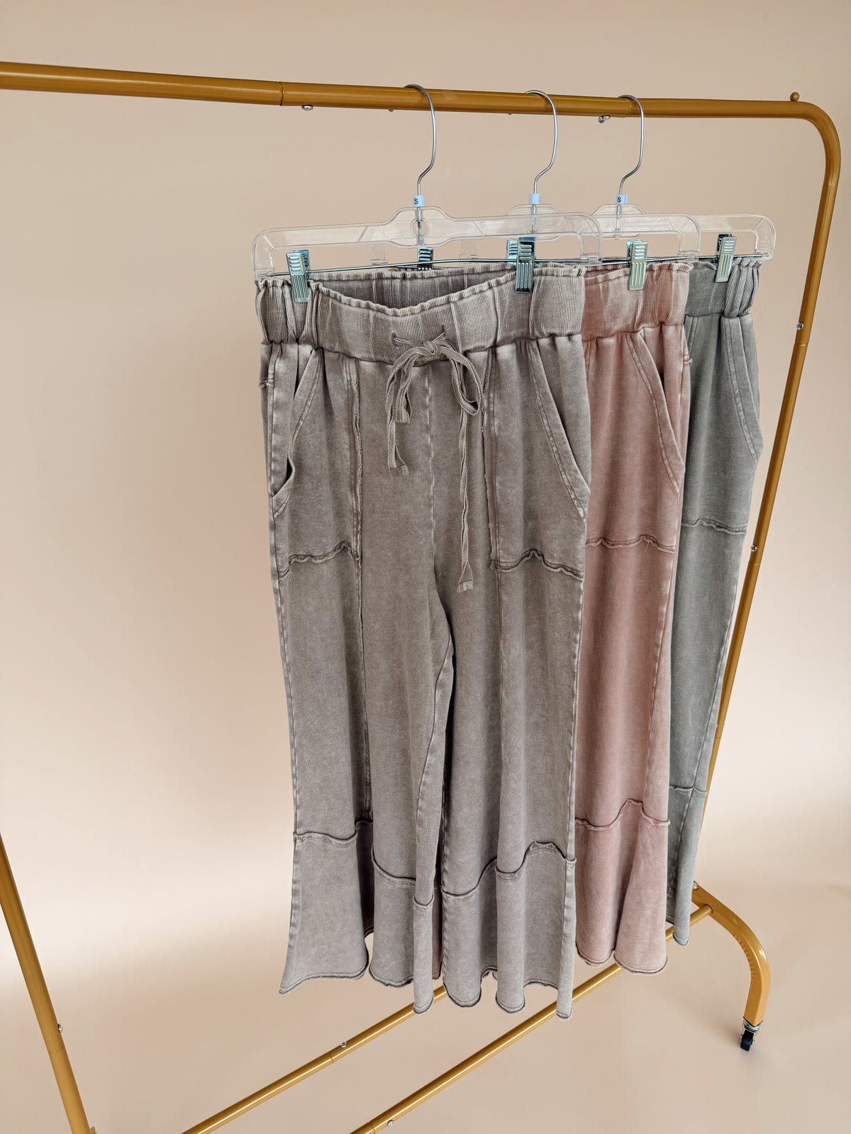 Flare Mineral Wash Pant - 3 Colors!