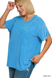 Ribbed SS Boat Neck Top- 5 Colors!