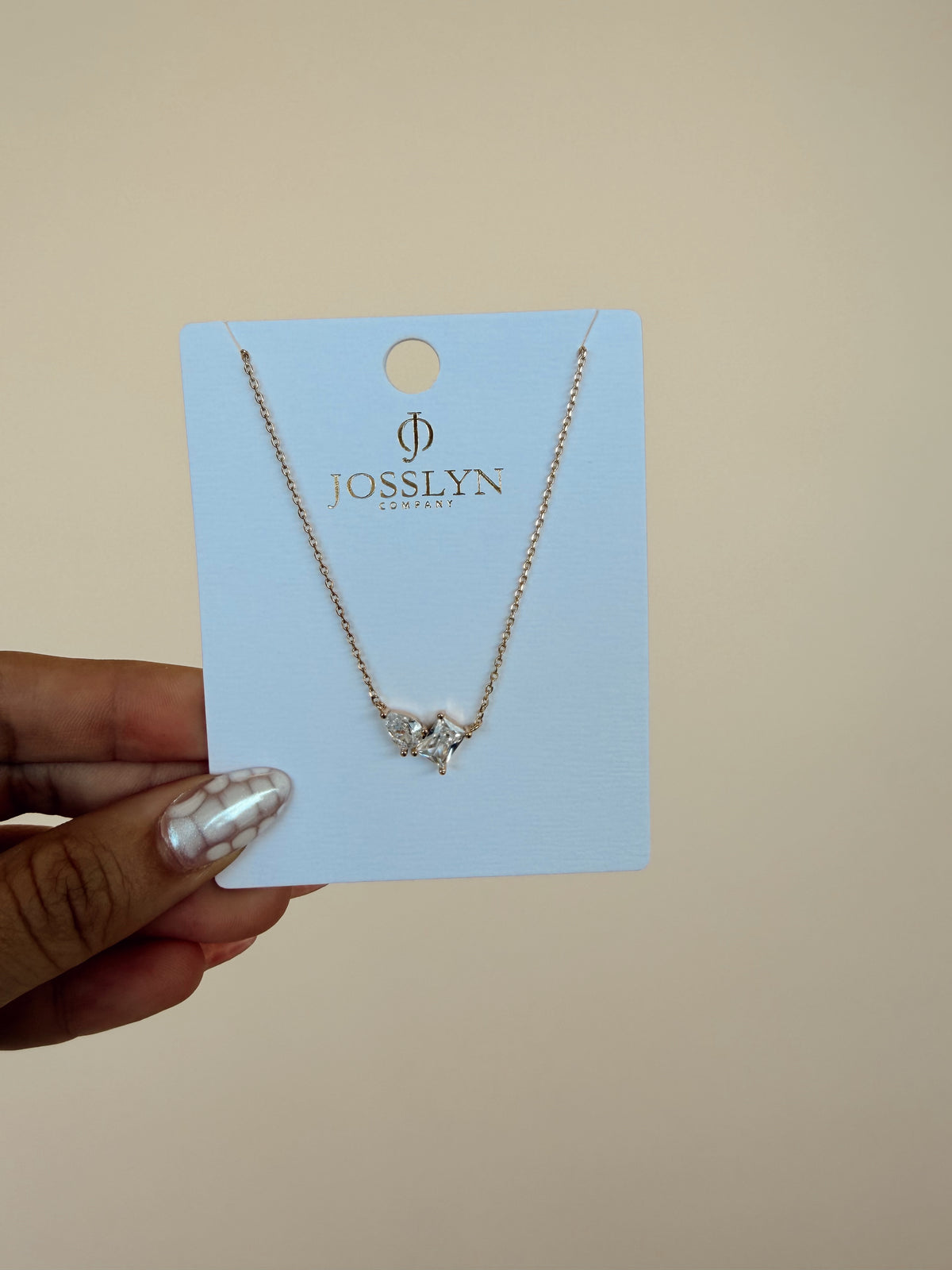 Teardrop Rectangle Necklace