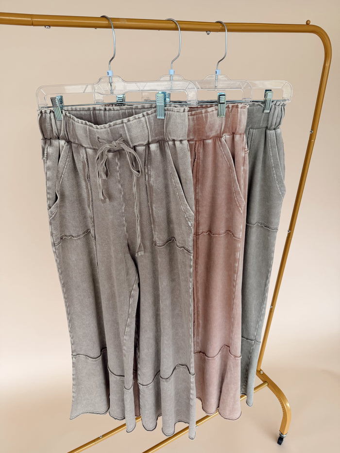Flare Mineral Wash Pant - 3 Colors!