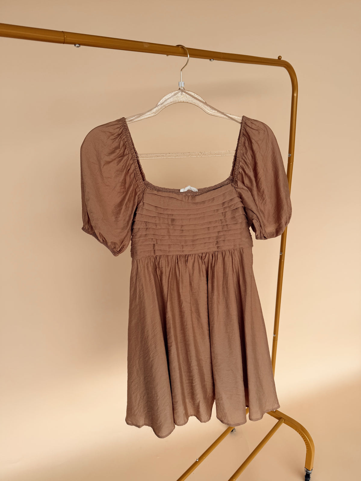 Pleated Bodice SS Dress