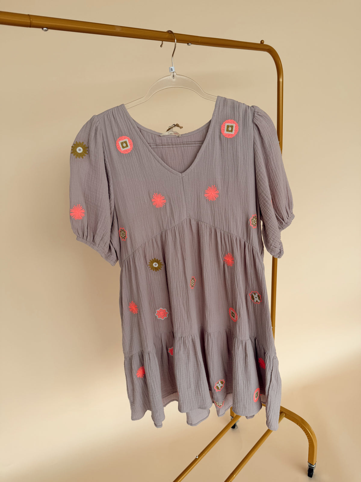 Embroidery Dress Mushroom