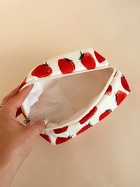 Red Strawberry Cosmetic Pouch