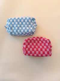 Checker Cosmetic Bag - 2 Colors