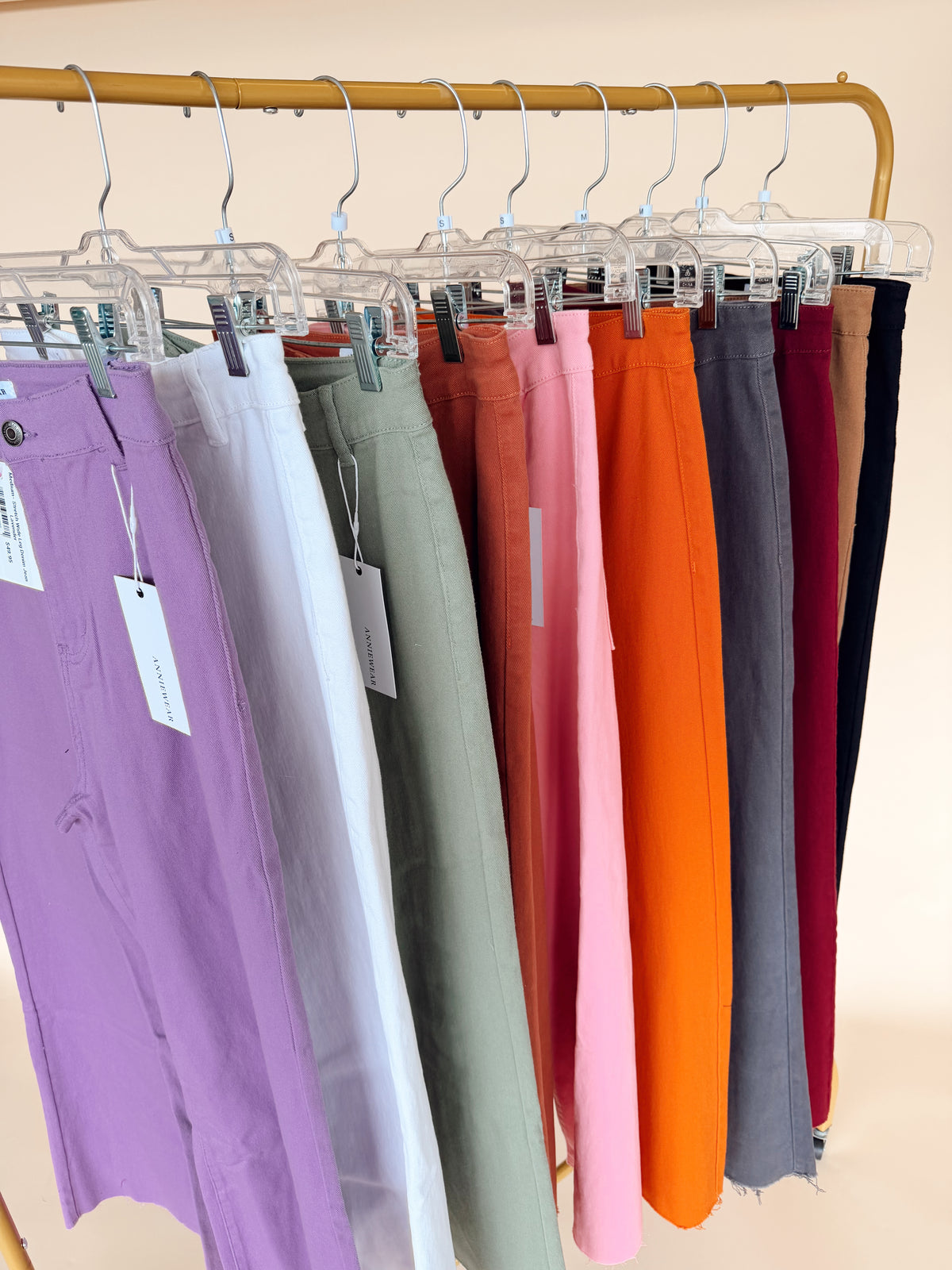 Stretch Wide Leg Denim Jean - 10 Colors