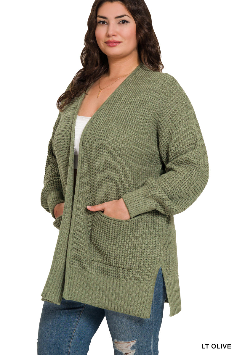 Waffle Cardigan- 10 Colors!