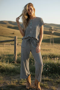 Striped Rib Top & Pants Set- 3 Colors!