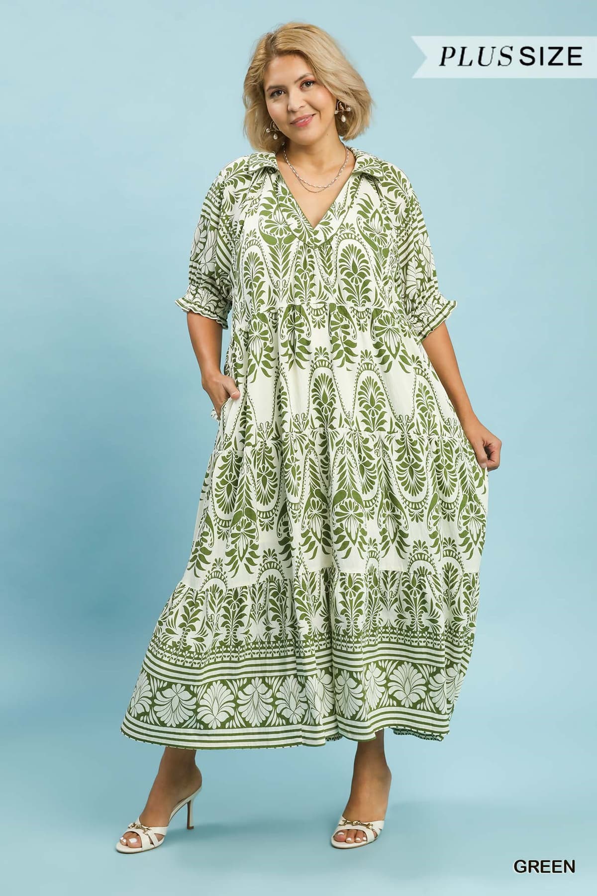 Curvy Print Maxi Dress - 2 Colors!