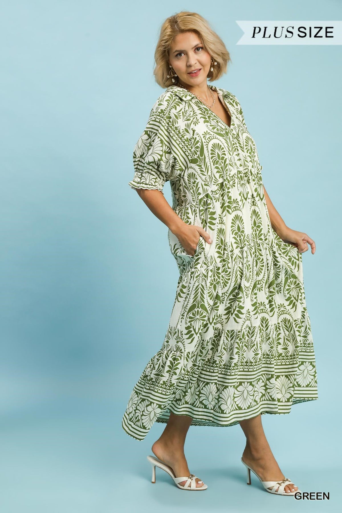 Curvy Print Maxi Dress - 2 Colors!