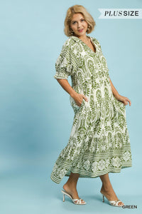 Curvy Print Maxi Dress - 2 Colors!