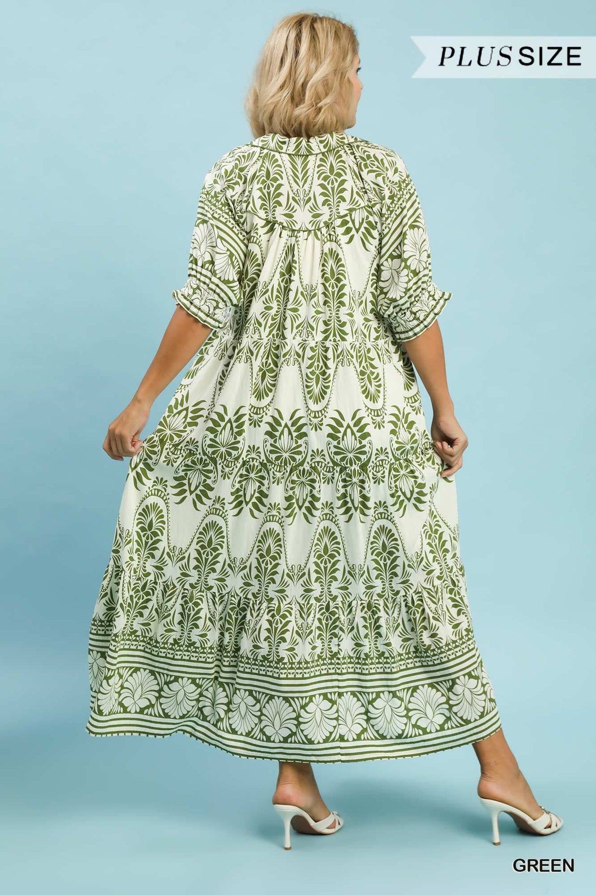 Curvy Print Maxi Dress - 2 Colors!