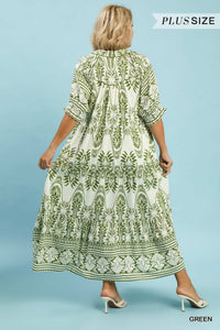 Curvy Print Maxi Dress - 2 Colors!