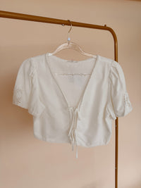 Front Lace Detail Cardi - 2 Colors