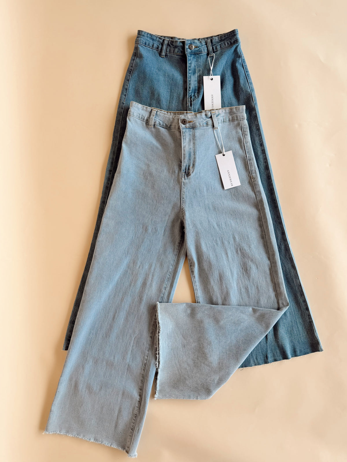 Stretch Wide Leg Denim - 2 Colors