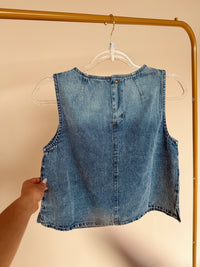 Washed Denim 2 Piece Set