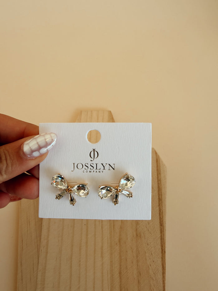 Crystal Bow Studs