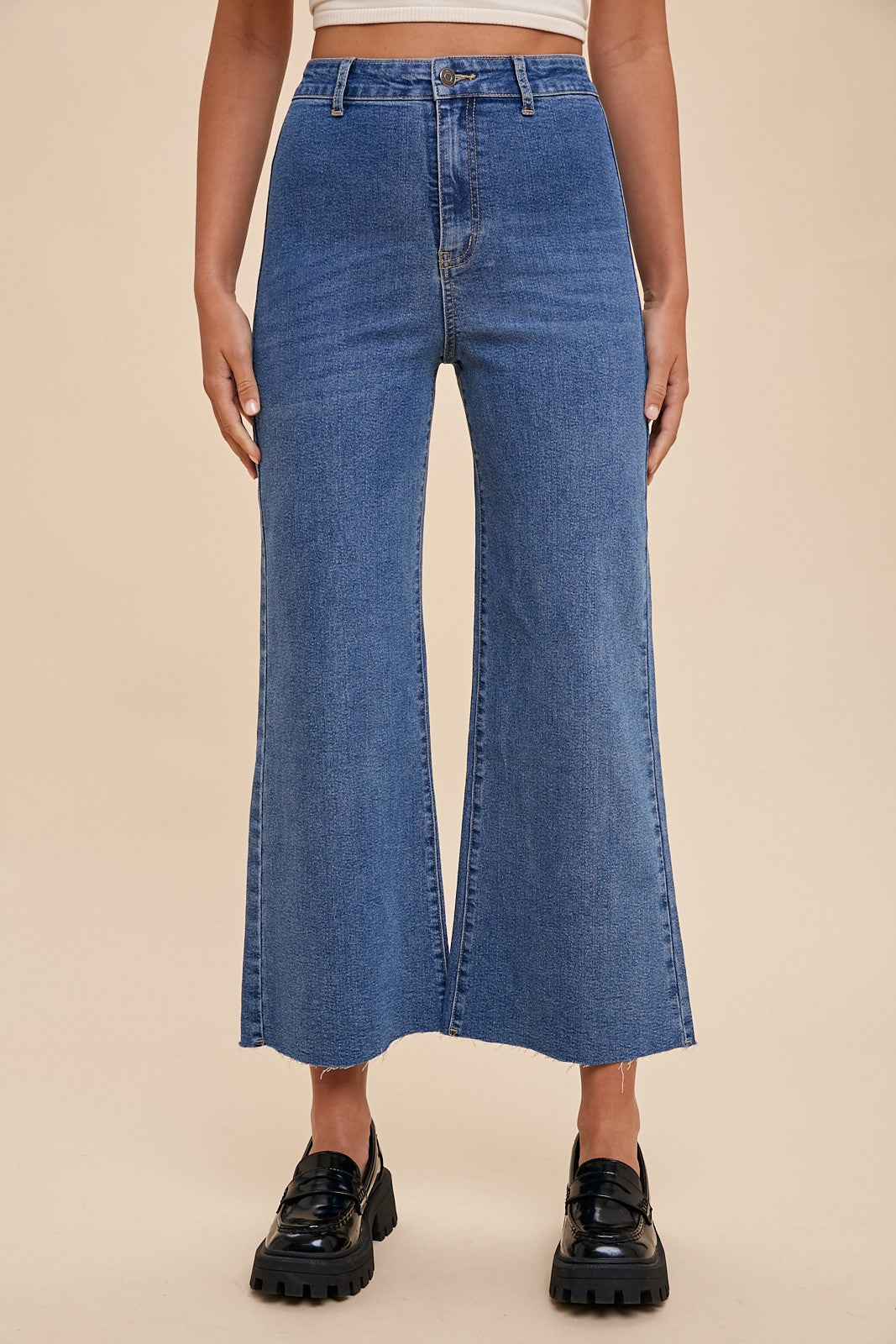 Stretch Wide Leg Denim - 2 Colors