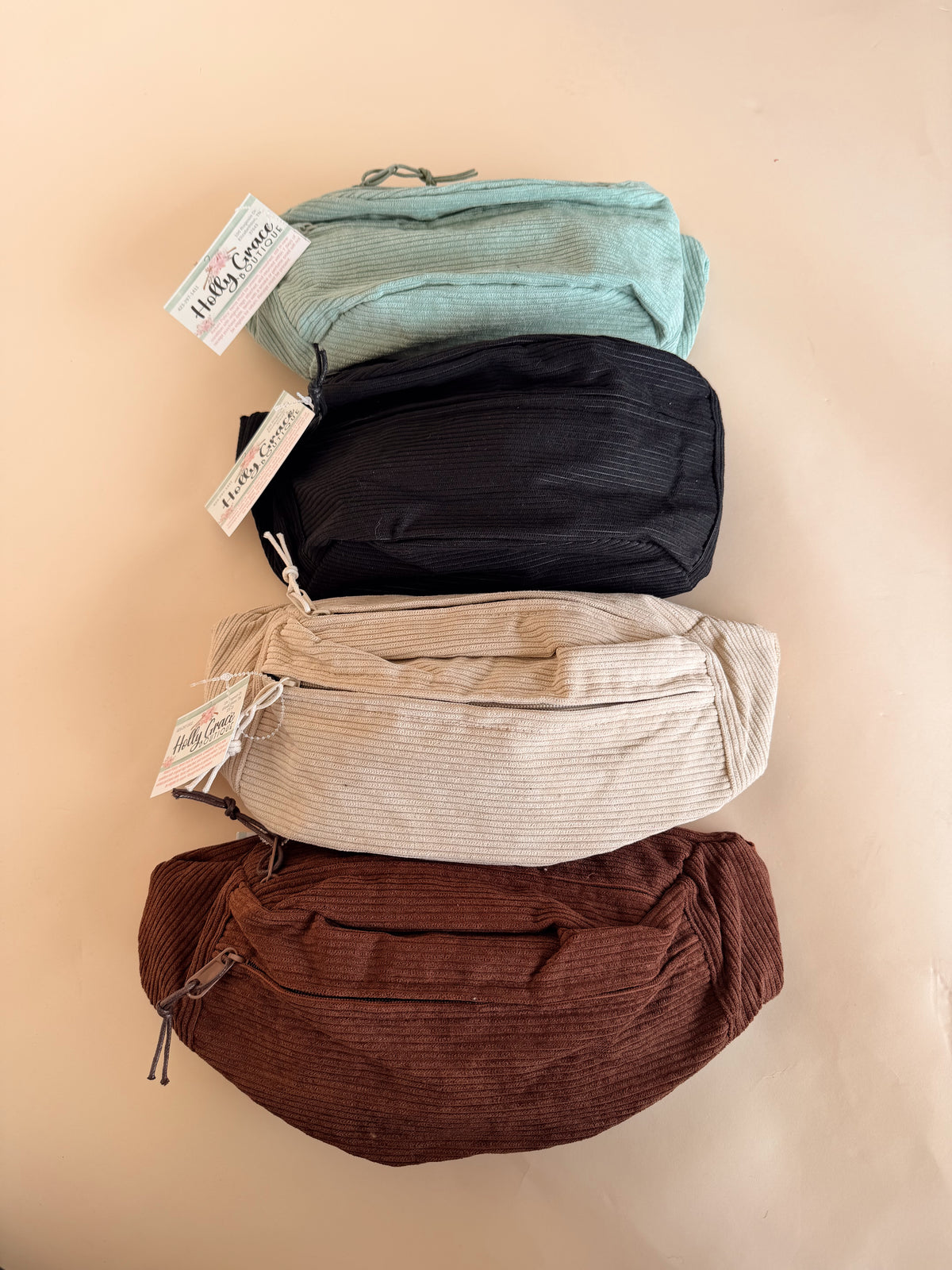 Corduroy Crossbody Bum Bag - 4 Colors!