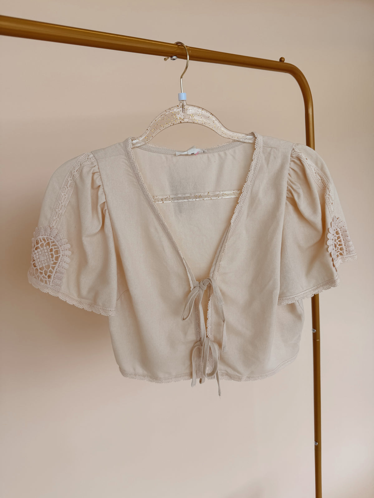 Front Lace Detail Cardi - 2 Colors