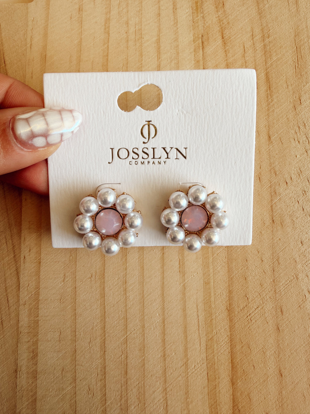 Cluster Pearls Light Rose