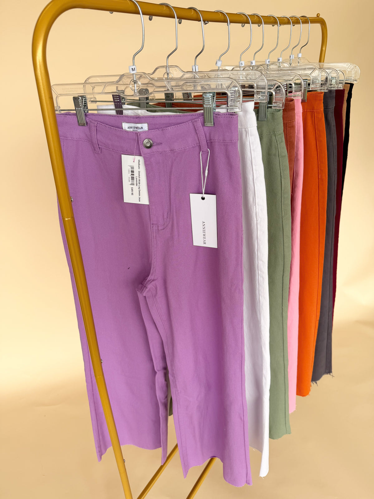 Stretch Wide Leg Denim Jean - 10 Colors
