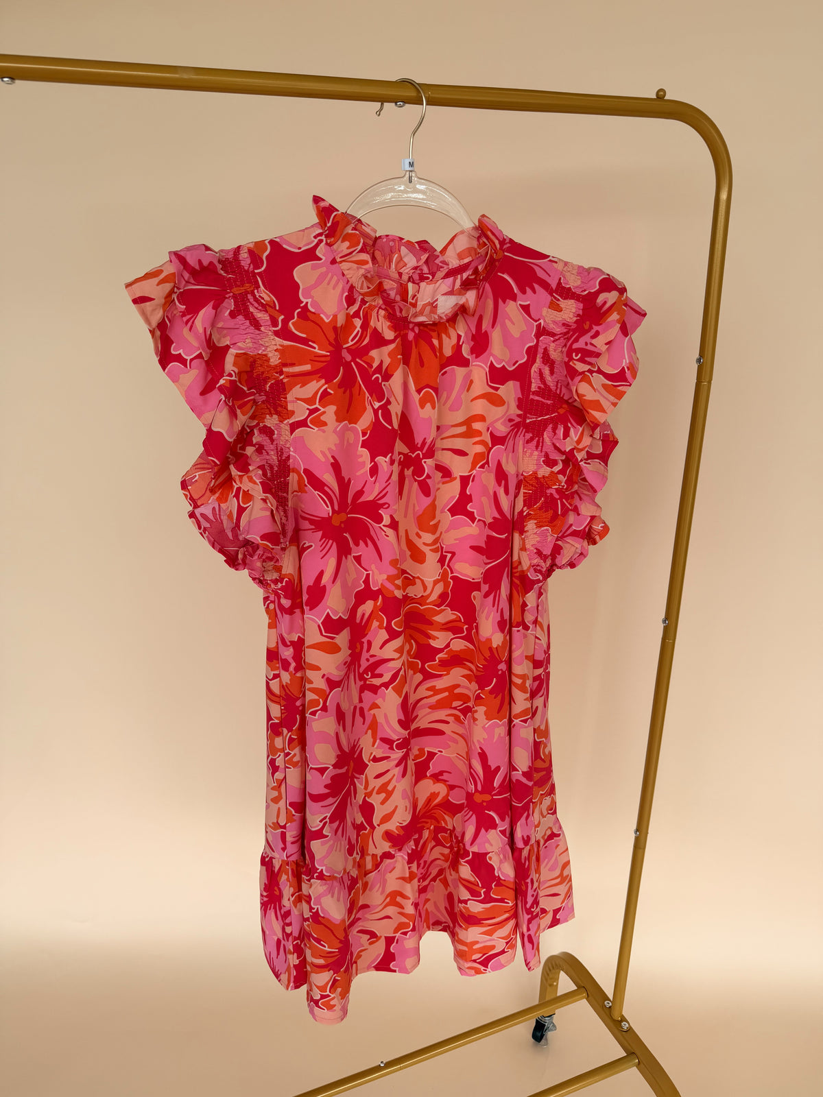 Flutter Dress Magenta Mix